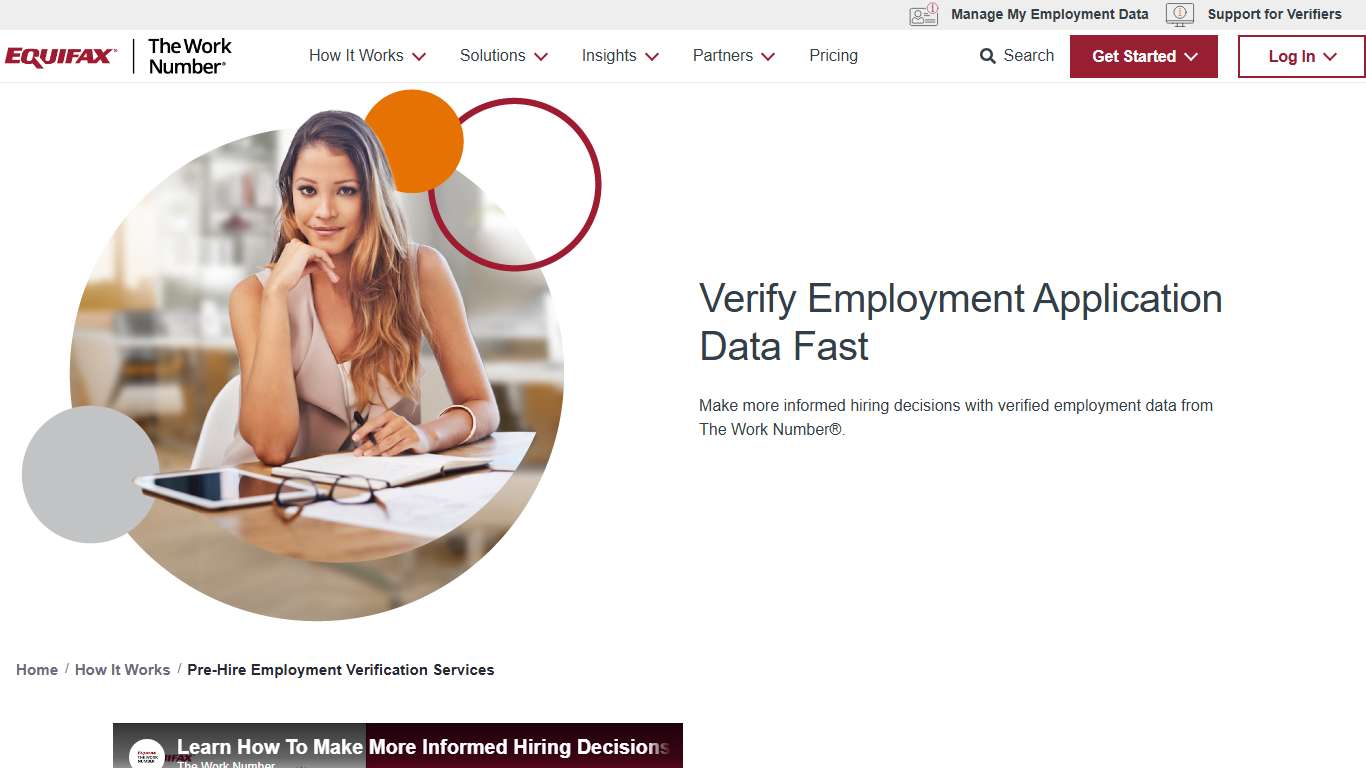 Pre-Employment Verifications & Work History | The Work Number